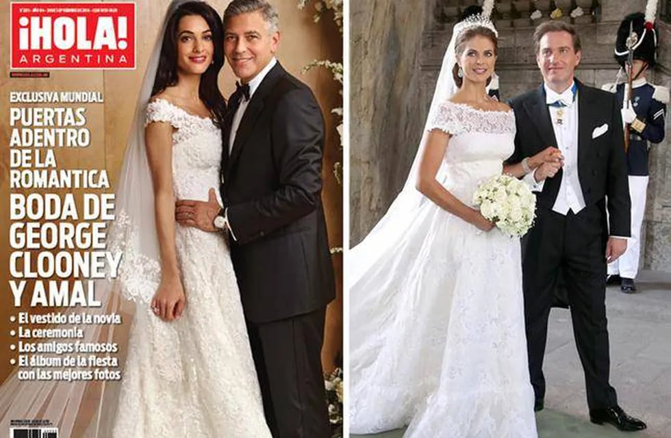 La esposa de Clooney: ¿se casó con un vestido copiado?