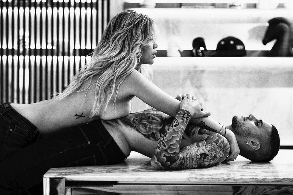 Mauro Icardi subió una foto picante con Wanda Nara.