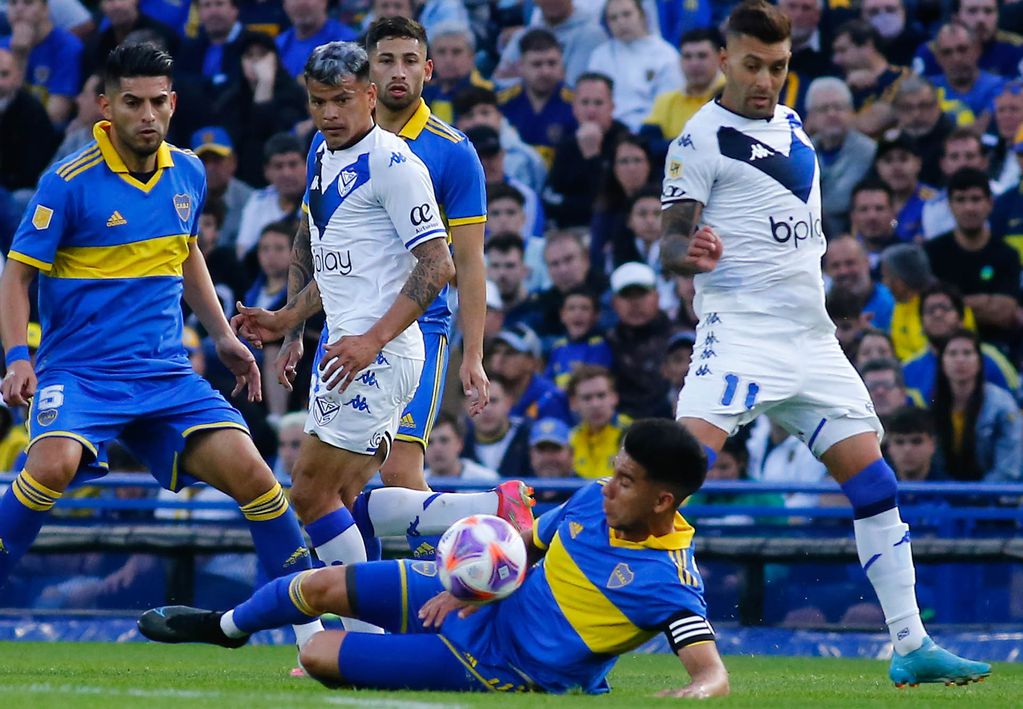 Boca busca la victoria ante Vélez y la cima de la Liga Profesional. (Fotobaires)